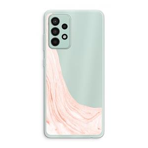 CaseCompany Peach bath: Samsung Galaxy A52s 5G Transparant Hoesje