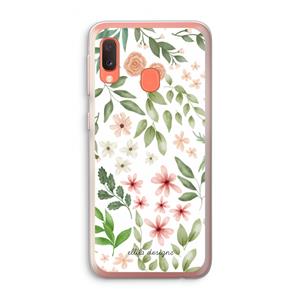 CaseCompany Botanical sweet flower heaven: Samsung Galaxy A20e Transparant Hoesje