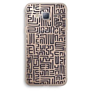 CaseCompany Moroccan Print: Samsung Galaxy J3 (2016) Transparant Hoesje