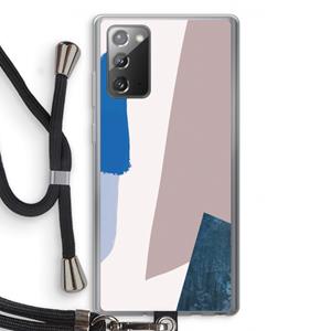 CaseCompany Lapis: Samsung Galaxy Note 20 / Note 20 5G Transparant Hoesje met koord