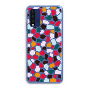 CaseCompany Colored Giraffe: Xiaomi Redmi 9T Transparant Hoesje