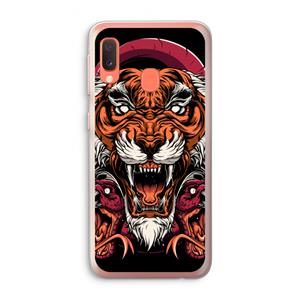 CaseCompany Tiger and Rattlesnakes: Samsung Galaxy A20e Transparant Hoesje