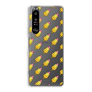 CaseCompany Waterijsjes: Sony Xperia 1 III Transparant Hoesje