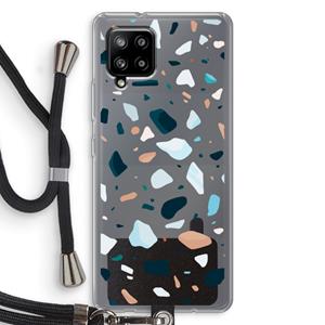 CaseCompany Terrazzo N°13: Samsung Galaxy A42 5G Transparant Hoesje met koord
