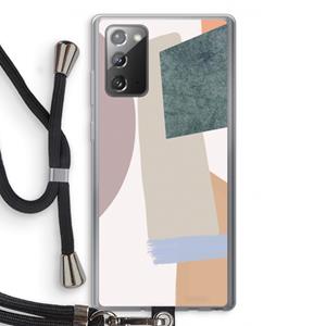 CaseCompany Lindo: Samsung Galaxy Note 20 / Note 20 5G Transparant Hoesje met koord