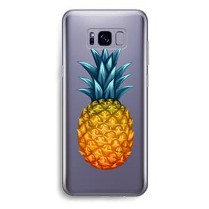 CaseCompany Grote ananas: Samsung Galaxy S8 Plus Transparant Hoesje