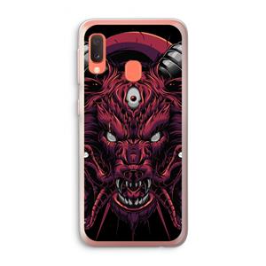 CaseCompany Hell Hound and Serpents: Samsung Galaxy A20e Transparant Hoesje