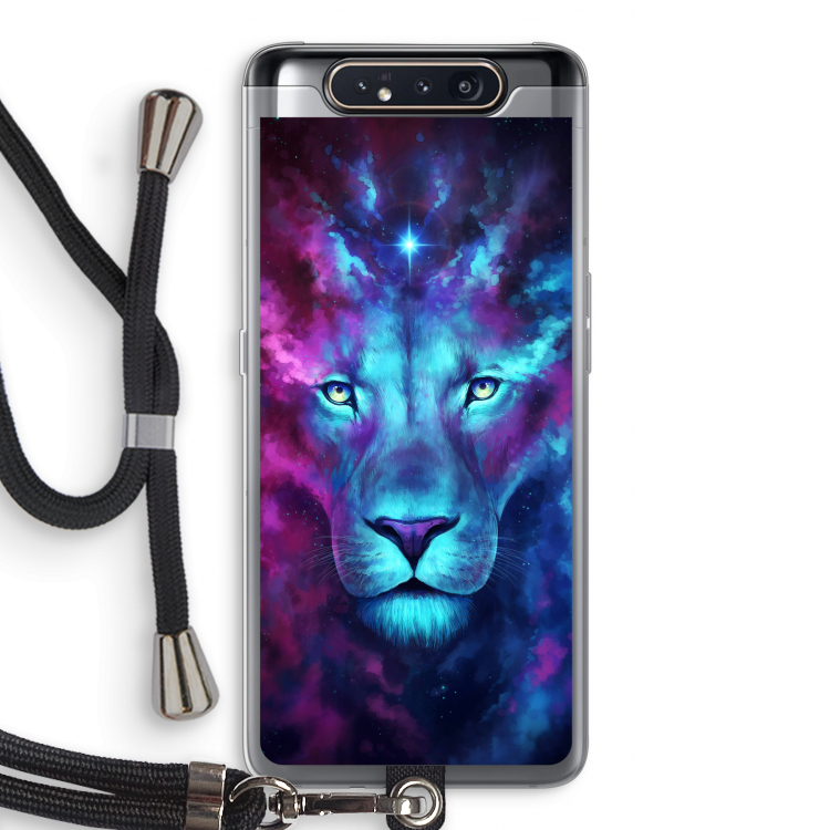 CaseCompany Firstborn: Samsung Galaxy A80 Transparant Hoesje met koord