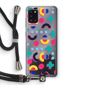 CaseCompany 8-bit N°2: Samsung Galaxy A31 Transparant Hoesje met koord