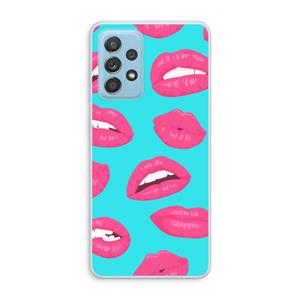 CaseCompany Bite my lip: Samsung Galaxy A73 Transparant Hoesje