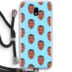 CaseCompany Kanye Call Me℃: Samsung Galaxy J3 (2017) Transparant Hoesje met koord