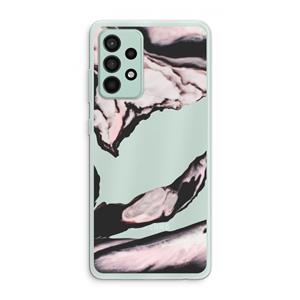 CaseCompany Roze stroom: Samsung Galaxy A52s 5G Transparant Hoesje