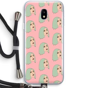 CaseCompany King Kylie: Samsung Galaxy J3 (2017) Transparant Hoesje met koord
