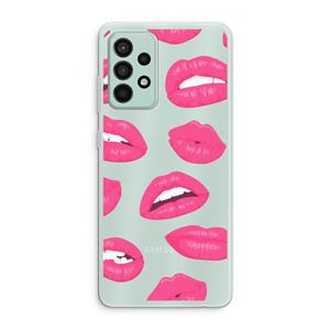 CaseCompany Bite my lip: Samsung Galaxy A52s 5G Transparant Hoesje