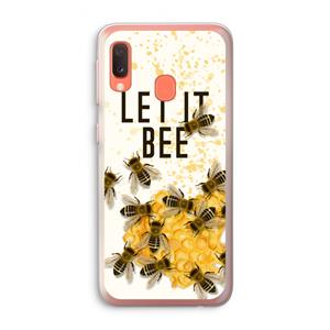 CaseCompany Let it bee: Samsung Galaxy A20e Transparant Hoesje