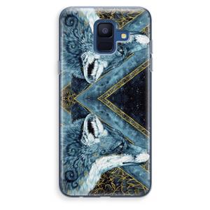 CaseCompany Golden Fox: Samsung Galaxy A6 (2018) Transparant Hoesje