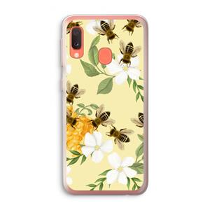 CaseCompany No flowers without bees: Samsung Galaxy A20e Transparant Hoesje