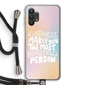 CaseCompany The prettiest: Samsung Galaxy A32 5G Transparant Hoesje met koord