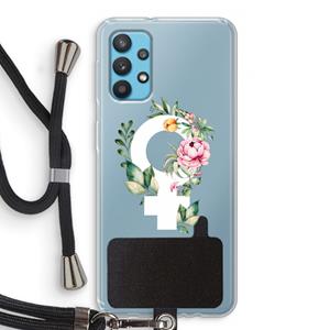 CaseCompany Venus: Samsung Galaxy A32 4G Transparant Hoesje met koord