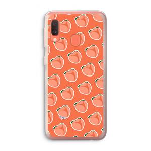 CaseCompany Just peachy: Samsung Galaxy A20e Transparant Hoesje