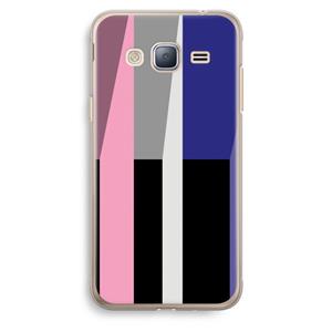CaseCompany Gestalte 4: Samsung Galaxy J3 (2016) Transparant Hoesje