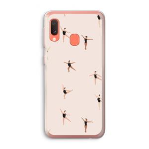 CaseCompany Dancing #1: Samsung Galaxy A20e Transparant Hoesje