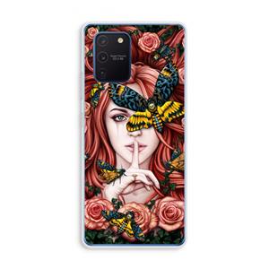 CaseCompany Lady Moth: Samsung Galaxy Note 10 Lite Transparant Hoesje