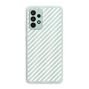 CaseCompany Strepen zwart-wit: Samsung Galaxy A52s 5G Transparant Hoesje