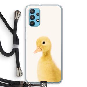 CaseCompany Duke: Samsung Galaxy A32 4G Transparant Hoesje met koord