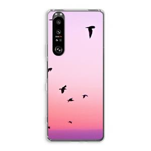 CaseCompany Fly away: Sony Xperia 1 III Transparant Hoesje