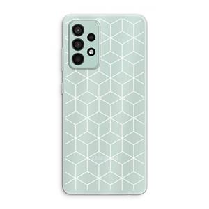 CaseCompany Zwart-witte kubussen: Samsung Galaxy A52s 5G Transparant Hoesje
