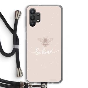 CaseCompany Be(e) kind: Samsung Galaxy A32 5G Transparant Hoesje met koord