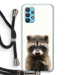 CaseCompany Rocco: Samsung Galaxy A32 4G Transparant Hoesje met koord