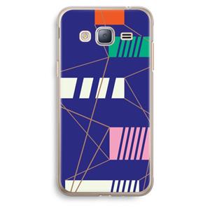 CaseCompany Gestalte 5: Samsung Galaxy J3 (2016) Transparant Hoesje