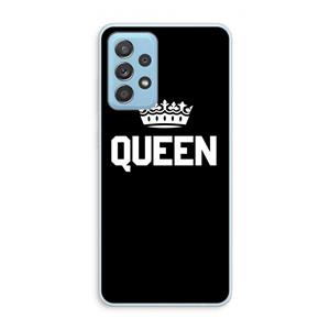 CaseCompany Queen zwart: Samsung Galaxy A73 Transparant Hoesje
