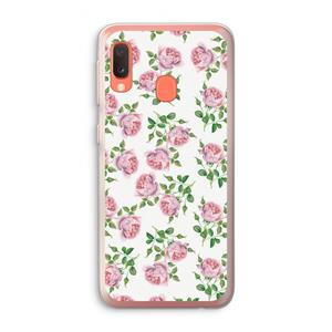 CaseCompany Kleine roosjes: Samsung Galaxy A20e Transparant Hoesje