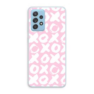 CaseCompany XOXO: Samsung Galaxy A73 Transparant Hoesje