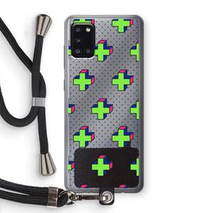 CaseCompany 8-bit N°10: Samsung Galaxy A31 Transparant Hoesje met koord