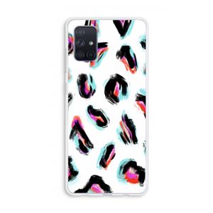 CaseCompany Cheetah color: Galaxy A71 Transparant Hoesje