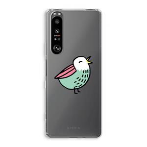 CaseCompany Birdy: Sony Xperia 1 III Transparant Hoesje