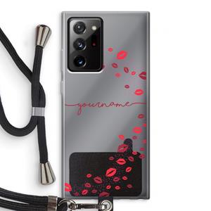 CaseCompany Kusjes: Samsung Galaxy Note 20 Ultra / Note 20 Ultra 5G Transparant Hoesje met koord