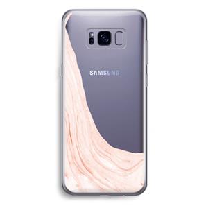 CaseCompany Peach bath: Samsung Galaxy S8 Plus Transparant Hoesje