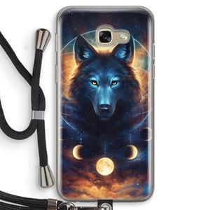 CaseCompany Wolf Dreamcatcher: Samsung Galaxy A5 (2017) Transparant Hoesje met koord