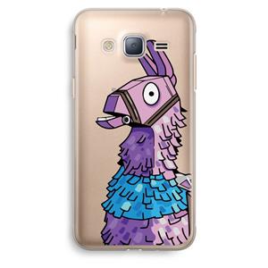 CaseCompany Lama: Samsung Galaxy J3 (2016) Transparant Hoesje