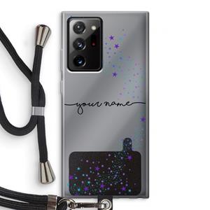 CaseCompany Sterren: Samsung Galaxy Note 20 Ultra / Note 20 Ultra 5G Transparant Hoesje met koord