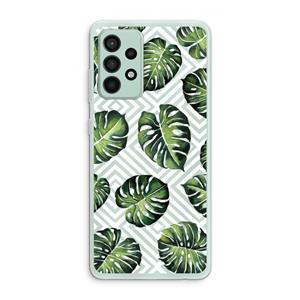CaseCompany Geometrische jungle: Samsung Galaxy A52s 5G Transparant Hoesje