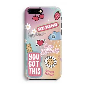 CaseCompany Positivity: iPhone 8 Plus Volledig Geprint Hoesje