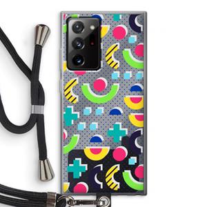 CaseCompany 8-bit N°1: Samsung Galaxy Note 20 Ultra / Note 20 Ultra 5G Transparant Hoesje met koord