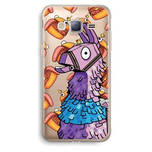 CaseCompany Loot Burger: Samsung Galaxy J3 (2016) Transparant Hoesje