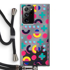 CaseCompany 8-bit N°2: Samsung Galaxy Note 20 Ultra / Note 20 Ultra 5G Transparant Hoesje met koord